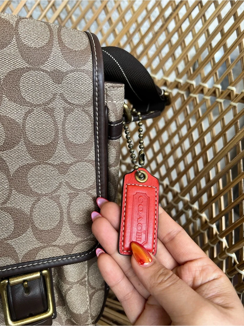 Coach 70077 Signature Shoulder Bag PVC Women's COACH